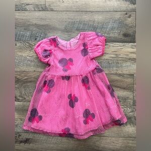 Pink sequin sparkly Minnie Mouse Disney dress size 2T